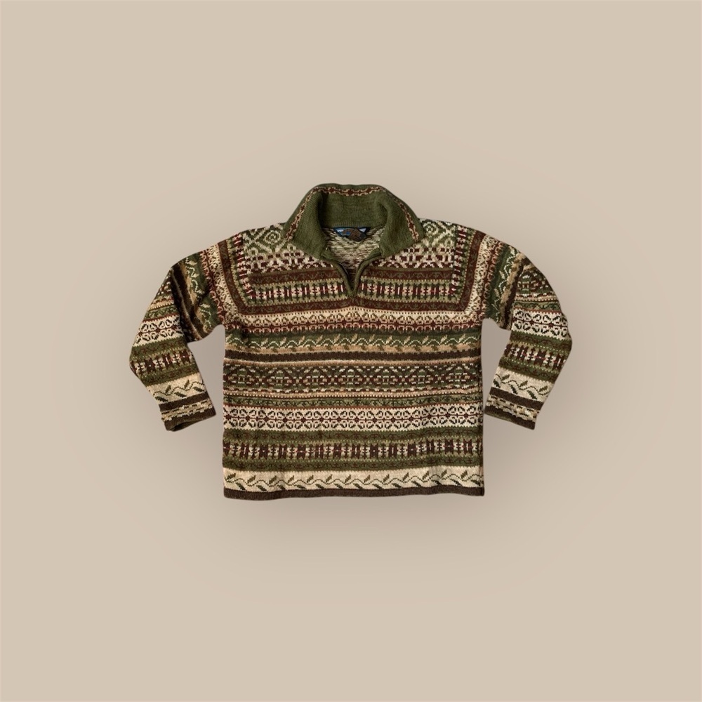 Shaver lake collar 1/4 zip sweater size medium